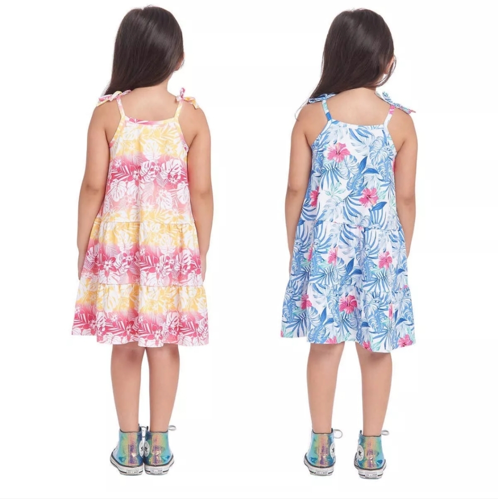 New TOMMY BAHAMAS 2 Pack Floral Dresses Girls Kids' 2-pack Dress Pink Size 6 NWT - Picture 3 of 13